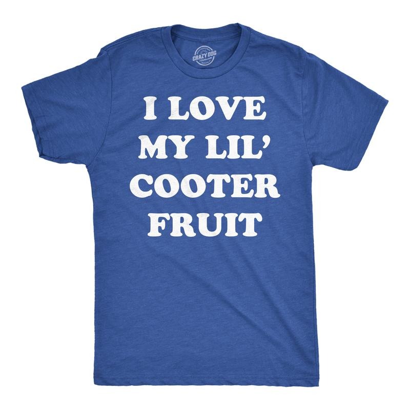 Mens Funny T Shirts I Love My Little Cooter Fruit Sarcastic Dad Tee For Men Mens Funny T Shirts Cool Tees Soft Stylish...