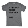 Mens Funny T Shirts If They Talk Behind Your Back Fart Sarcastic Novelty Tee For Men Mens Funny T Shirts Cool Tees Soft...
