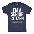 Mens Funny T Shirts Im A Senior Citizen I Smile At Your Because I Cant Hear Sarcastic Graphic Novelty Tee for Men Mens...