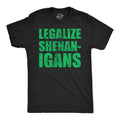 Mens Funny T Shirts Legalize Shenanigans Sarcastic St Patricks Day Tee For Men Mens Funny T Shirts Cool Tees Soft Stylish...