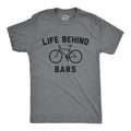 Mens Funny T Shirts Life Behind Bars Sarcastic Bicycle Graphic Novelty Biking Tee For Men Mens Funny T Shirts Cool Tees...