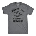 Mens Funny T Shirts Midwestern Goodbye Survivor Sarcastic Graphic Novelty Tee For Men Mens Funny T Shirts Cool Tees Soft...