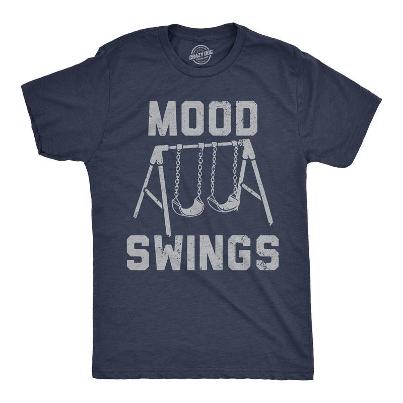Mens Funny T Shirts Mood Swings Sarcastic Novelty Graphic Tee For Men Mens Funny T Shirts Cool Tees Soft Stylish Casual...