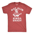 Mens Funny T Shirts Not Slim Kinda Shady Sarcastic Christmas Graphic Santa Tee For Men Mens Funny T Shirts Cool Tees Soft...