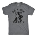 Mens Funny T Shirts On A Side Quest To Pet Cats Sarcastic Kitten Graphic Tee For Men Mens Funny T Shirts Cool Tees Soft...