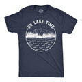 Mens Funny T Shirts On Lake Time Sarcastic Vacation Graphic Novelty Tee For Men Mens Funny T Shirts Cool Tees Soft...