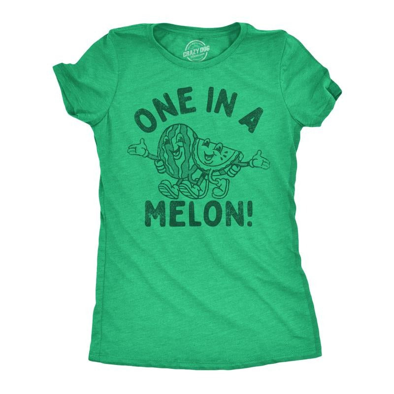 Mens Funny T Shirts One In A Melon Sarcastic Watermelon Graphic Tee For Men Mens Funny T Shirts Cool Tees Soft Stylish...