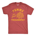 Mens Funny T Shirts Penne For Your Thoughts Sarcastic Pasta Graphic Tee For Men Mens Funny T Shirts Cool Tees Soft...