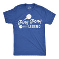 Mens Funny T Shirts Ping Pong Legend Sarcastic Table Tennis Graphic Tee Mens Funny T Shirts Cool Tees Soft Stylish Casual...