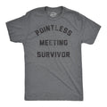 Mens Funny T Shirts Pointless Meeting Survivor Sarcastic Work Joke Novelty Tee For Men Mens Funny T Shirts Cool Tees Soft...