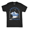 Mens Funny T Shirts Protect Our Parks Sarcastic Nature Graphic Novelty Tee For Men Mens Funny T Shirts Cool Tees Soft...