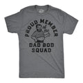 Funny Proud Member Dad Bod Squad Fitness Funny Cool Soft Casual Menswear Sarcastic Funny Fitness Short Sleeve Novelty Dark Grey T-Shirts, Hoodie, Sweatshirt