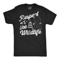 Mens Funny T Shirts Respect The Wildlife Sarcastic Bigfoot Sasquatch Graphic Novelty Tee For Men Mens Funny T Shirts Cool...