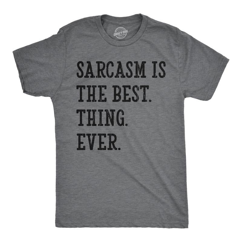 Mens Funny T Shirts Sarcasm Is The Best Thing Ever Sarcastic Novelty Tee For Men Mens Funny T Shirts Cool Tees Soft...