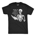 Mens Funny T Shirts Sarcastic Checking The Prophecy To See If It Mentions Why Im Like This Novelty Tee For Men Mens Funny...