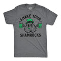 Mens Funny T Shirts Shake Your Shamrocks Adult St Patricks Day Graphic Tee Mens Funny T Shirts Cool Tees Soft Stylish...