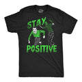 Mens Funny T Shirts Stay Positive Zombie Sarcastic Halloween Graphic Novelty Tee For Men Mens Funny T Shirts Cool Tees...