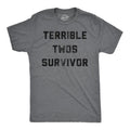 Funny Terrible Twos Survivor Sarcastic Parenting Novelty Funny Cool Soft Dark Grey T-Shirts, Hoodie, Sweatshirt