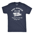 Mens Funny T Shirts The Couch Club Sarcastic Lazy Sofa Graphic Tee For Men Mens Funny T Shirts Cool Tees Soft Stylish...