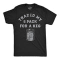 Mens Funny T Shirts Traded My Six Pack For A Keg Sarcastic Drinking Graphic Novelty Tee For Men Mens Funny T Shirts Cool...