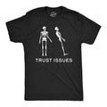 Mens Funny T Shirts Trust Issues Sarcastic Skeleton Graphic Tee For Men Mens Funny T Shirts Cool Tees Soft Stylish Casual...