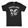 Mens Funny T Shirts Unfollow Sarcastic Social Media Graphic Novelty Tee For Men Mens Funny T Shirts Cool Tees Soft...