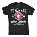 Funny Yo Mommas Clam Shack Sarcastic Restaurant Novelty Funny Cool Soft Casual Menswear Funny Sarcastic Short Sleeve Novelty Guys Black Yo T-Shirts, Hoodie, Sweatshirt