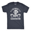 Mens George Sloshington T Shirt Funny 4th Of July Beer Drinking Patriotic Graphic Tee Mens Funny T Shirts Cool Tees Soft...