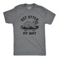 Mens Get Otter My Way T Shirt Funny Cool Skateboarding Otter Novelty Graphic Tee Mens Funny T Shirts Cool Tees Soft...