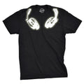 Glow Dark Headphones Cool Music Lover DJ Funny Funny Cool Soft Casual Menswear Halloween Funny Music Short Sleeve Novelty Black T-Shirts, Hoodie, Sweatshirt
