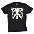 Mens Glowing Skeleton Rib Cage Cool Halloween Costume T Shirt Glow in the Dark Tee Mens Funny T Shirts Cool Tees Soft...