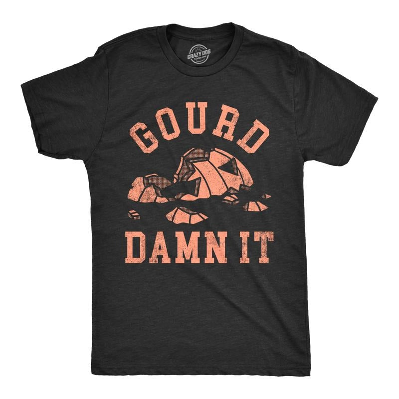 Gourd Damn Funny Halloween Smashed Pumpkin Jack O Lantern Joke Guys Funny Cool Soft Casual Menswear Halloween Funny Sarcastic Short Black T-Shirts, Hoodie, Sweatshirt