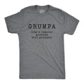 Mens Grumpa Like Regular Grandpa Only Grumpier T Shirt Funny Grandfather Tee Mens Funny T Shirts Cool Tees Soft Stylish...