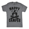 Mens Happy Camper Shirt Funny Camping Cool Hiking Graphic Vintage Tee 80s Saying Mens Funny T Shirts Cool Tees Soft...
