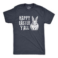 Mens Happy Easter Yall T shirt Funny Bunny Saying Egg Hunt Basket Gift for Him Mens Funny T Shirts Cool Tees Soft Stylish...