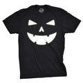 Mens Happy Tooth Glowing Pumpkin Face Glow In The Dark Halloween Tee Mens Funny T Shirts Cool Tees Soft Stylish Casual...