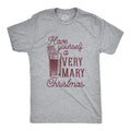 Have Yourself Very Mary Funny Xmas Bloody Mary Drinking Guys Funny Cool Soft Casual Menswear Funny Drinking Short Light Grey T-Shirts, Hoodie, Sweatshirt