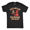 Hellscape Gardening Services Funny Devil Landscaping Joke Guys Funny Cool Soft Casual Menswear Halloween Funny Sarcastic Short Sleeve Black T-Shirts, Hoodie, Sweatshirt