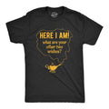 Mens Here I Am What Are Your Other Two Wishes T Shirt Funny Genie In A Bottle Pick Up Line Tee Mens Funny T Shirts Cool...