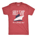 Mens Holy Ship It's A Family Trip T Shirt Funny Cruise Vacation Novelty Group Tee Mens Funny T Shirts Cool Tees Soft...