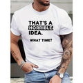 Mens Horror Print T-Shirt - Comfortable Round Neck, Lightweight Short Sleeves - Trendy Regular Fit for Spring Summer Style