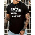Mens Horror Print T-Shirt - Comfortable Round Neck, Lightweight Short Sleeves - Trendy Regular Fit for Spring Summer Style