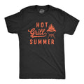 Mens Hot Grill Summer T Shirt Funny Sarcastic Grilling Cookout Joke Graphic Novelty Tee For Guys Hoodie, Sweatshirt