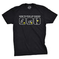 Mens How to Pick Up Chicks Funny T Shirt Cool Graphic Tee Sarcastic Novelty Top Humor Tees Mens Funny T Shirts Cool Tees...