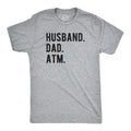 Mens Husband. Dad. ATM. T Shirt Funny Father's Day Tee Mens Funny T Shirts Cool Tees Soft Stylish Casual Menswear Dad...