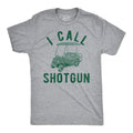 I Call Shotgun Funny Sarcastic Golfing Funny Cool Soft Casual Menswear Sarcastic Funny Golf Short Sleeve Novelty Light Grey T-Shirts, Hoodie, Sweatshirt