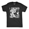 Mens I Checked The List You Ain't Getting Shit Tshirt Funny Christmas Santa Tee Hoodie, Sweatshirt | GrindPrints.com