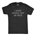 Mens I Exist Purely Out Of Spite T Shirt Funny Sarcastic Text Graphic Tee for Guys Mens Funny T Shirts Cool Tees Soft...