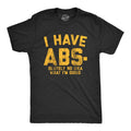 Mens I Have Abs-olutely No Idea What I'm Doing T Shirt Funny Workout Fitness Graphic Tee Mens Funny T Shirts Cool Tees...