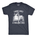 Mens I Have Lived A Thousand Lives T Shirt Funny Video Gaming Role Playing Reading Lovers Tee For Guys Mens Funny T...